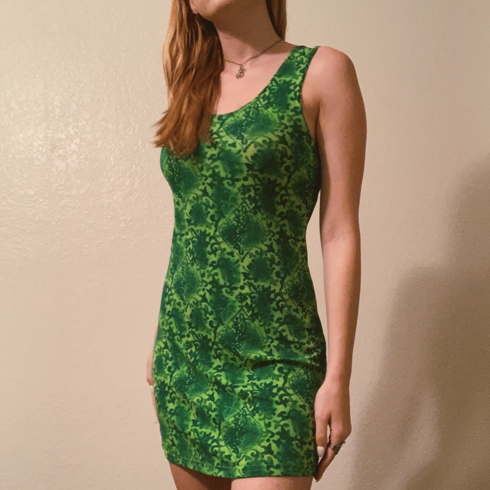 🌵Green Floral Dress/Cover Up🌵